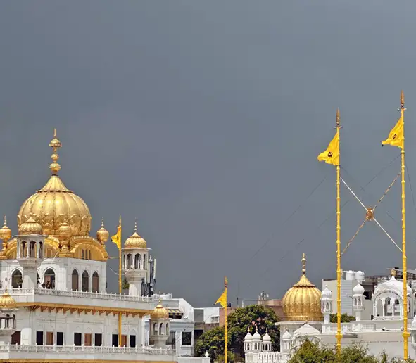 Akal Takht Sahib Miri Piri Nishan Sahib Golden Temple Complex Amritsar Punjab