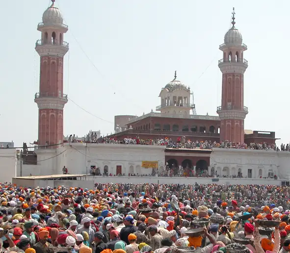 Bunga Ramgarhia towers Golden Temple Complex Amritsar Punjab India